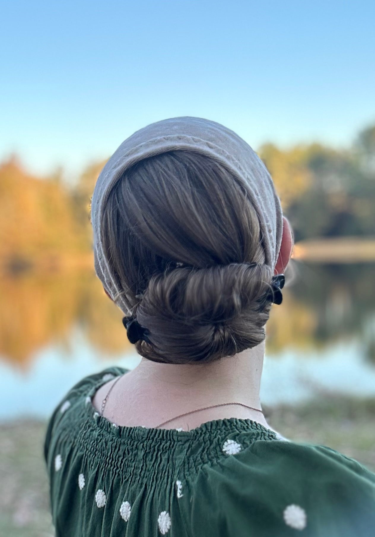 Beige Velvet Wide Headband