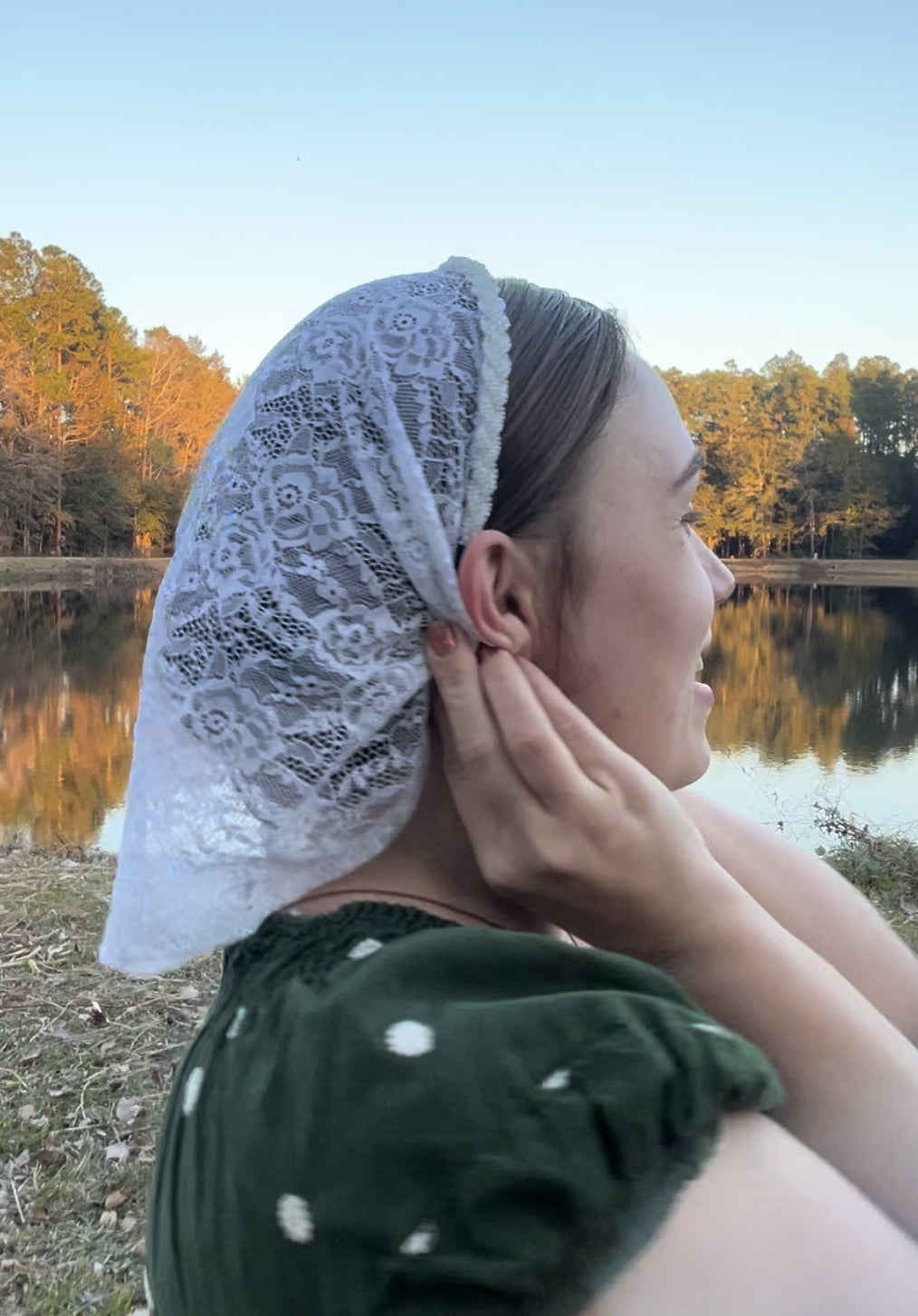 Customizable White Hanging Veil on Jeweled Headband