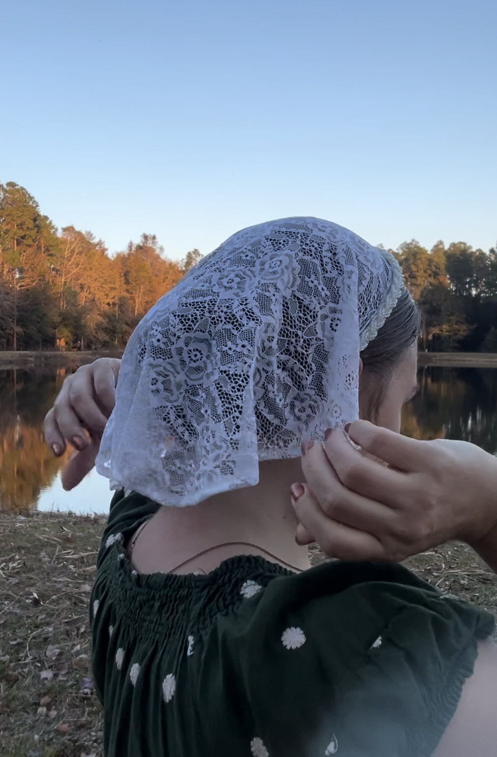 Customizable White Hanging Veil on Jeweled Headband