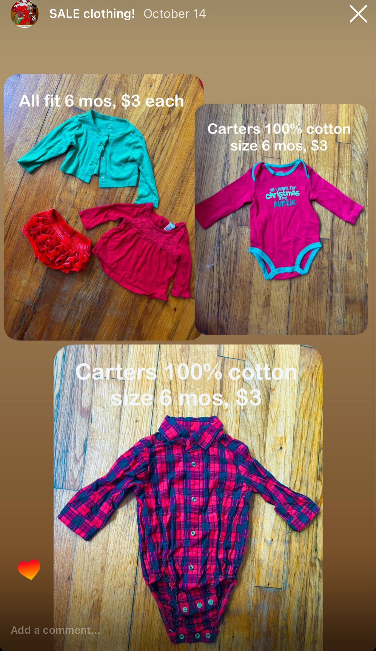 Baby/Toddler Holiday Clothing